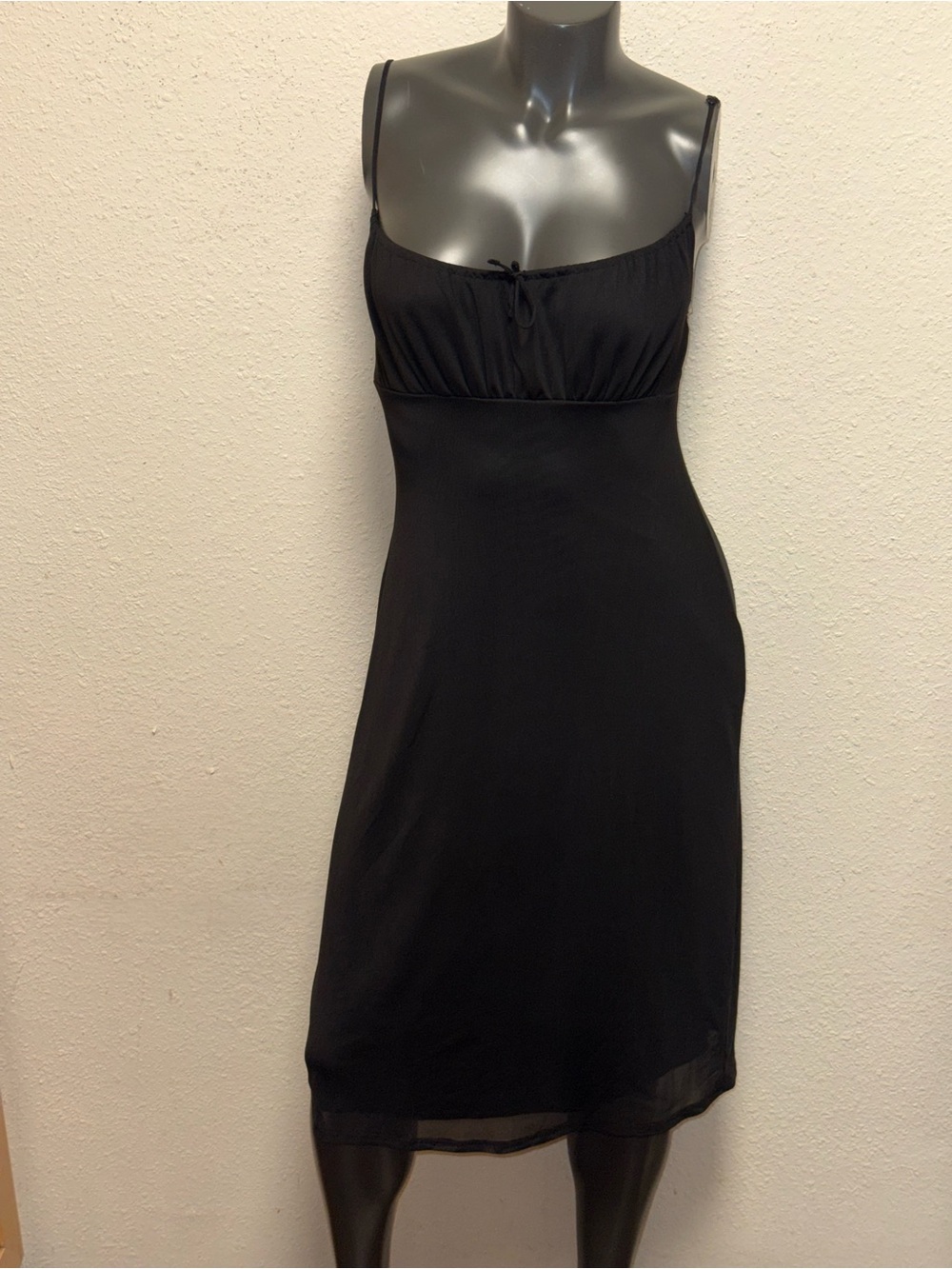 RSQ Black Slip Chemise with Adjustable Straps